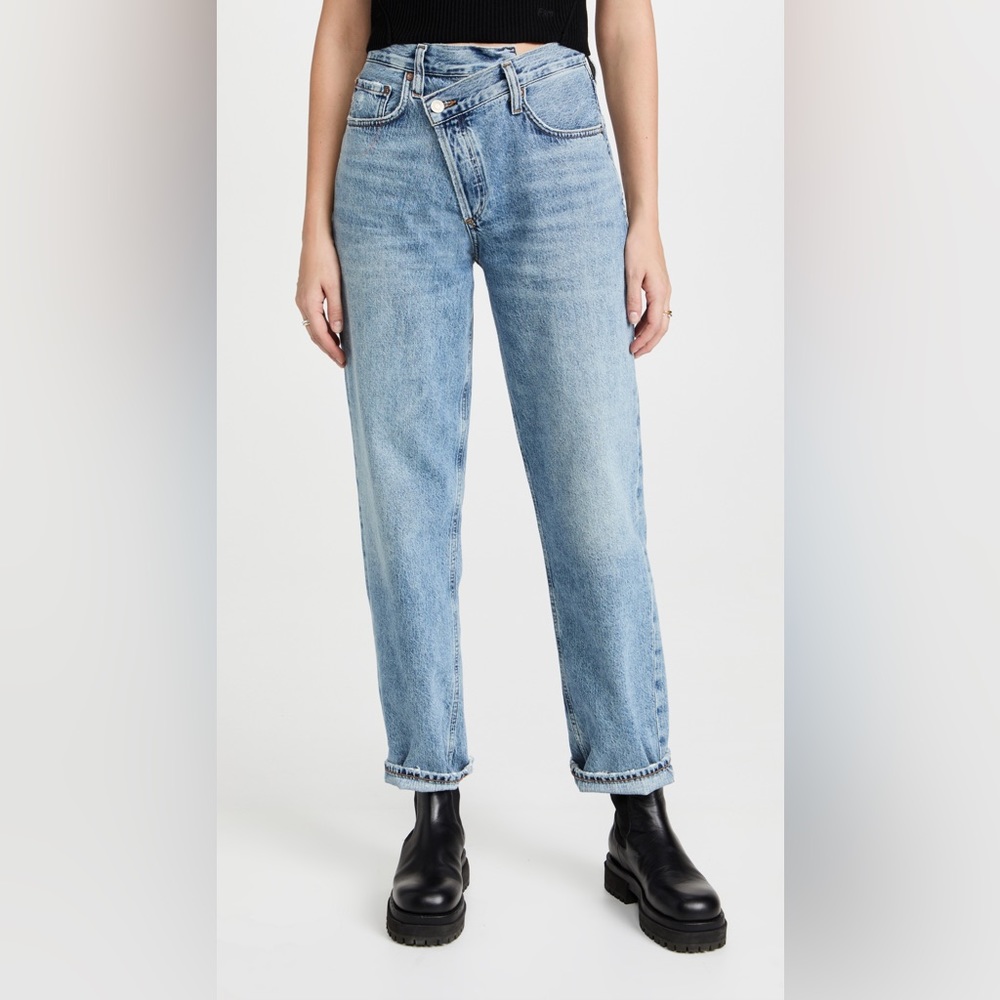 Agolde Crisscross Upsized jeans, “eternal” wash size 34